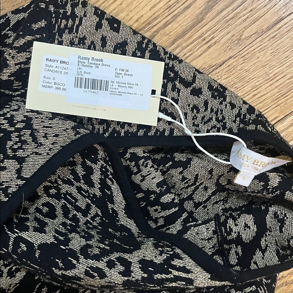 ❄️SNOW SALE❄️ ramy brook candance leopard halter dress - new with tags - Picture 5 of 6